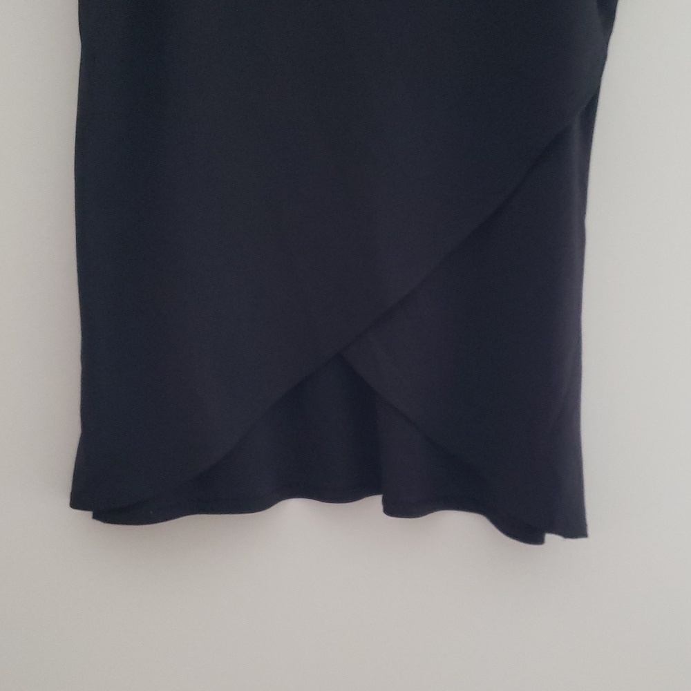 Bryn Walker Women Lavinia Tunic Top Medium Black Cowl Neck Lagenlook Minimalist - Picture 3 of 15